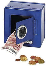 Load image into Gallery viewer, Gamez Galore - Blue Metal Safe - Money Bank for Children - Combination Lock