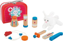 Load image into Gallery viewer, Legler Small Foot - Pretend Play - Vet&#39;s Wooden Case Kit with Bunny Rabbit