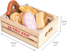 Load image into Gallery viewer, Le Toy Van - Pretend Play Food - Wooden Baker&#39;s Basket Crate