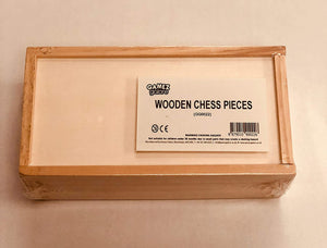 Gamez Galore Wooden Chess Pieces Set In a Box