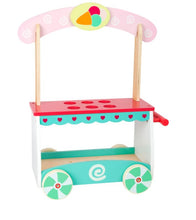 Load image into Gallery viewer, Legler Small Foot - Pretend Play - Ice Cream Cart on Wheels