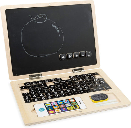 Legler Small Foot - Pretend Play - Laptop with Magnetic Board