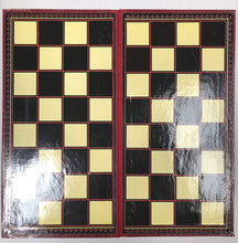 Load image into Gallery viewer, Gamez Galore Folding Leatherette Chess and Draughts Board