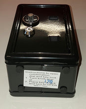 Load image into Gallery viewer, Gamez Galore - Black - Metal Safe - Money Box - Combination & Key Locks