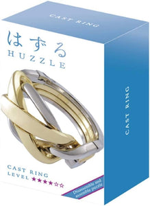 Hanayama - Brain Teasers - Huzzle - Cast Ring Puzzle Game - Difficulty Level 4 of 6