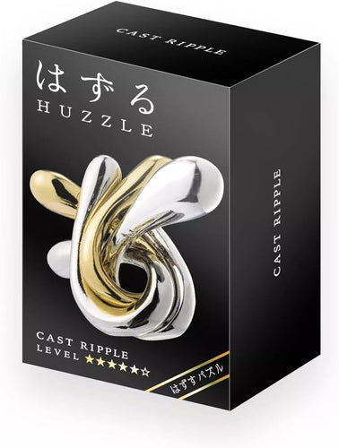 Hanayama - Brain Teasers - Huzzle - Cast Ripple Puzzle Game - Difficulty Level 6 of 6