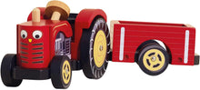 Load image into Gallery viewer, Le Toy Van - Toy Vehicles - Red Tractor with Trailer