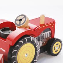 Load image into Gallery viewer, Le Toy Van - Toy Vehicles - Red Tractor with Trailer