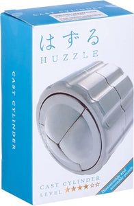 Hanayama - Brain Teasers - Huzzle - Cast Cylinder Puzzle Game - Difficulty Level 4 of 6
