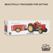 Load image into Gallery viewer, Le Toy Van - Toy Vehicles - Red Tractor with Trailer