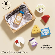 Load image into Gallery viewer, Le Toy Van - Pretend Play Food - Wooden Cheese and Dairy Crate