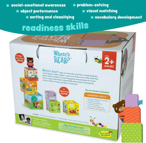 Peaceable Kingdom - Where's Bear? - Hide & Find Stacking Block Game