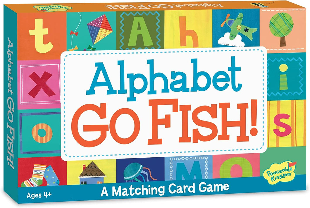 Peaceable Kingdom - Alphabet Go Fish! - Matching Card Game for Kids