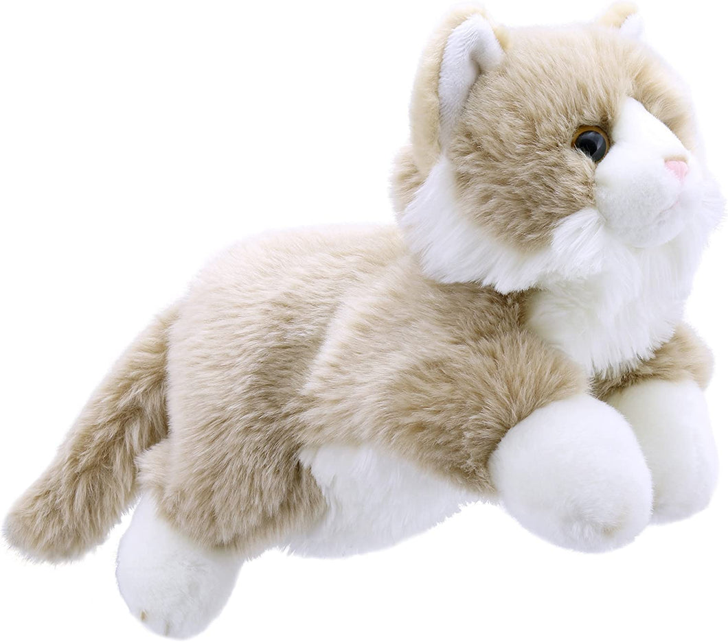 The Puppet Company - Full-Bodied - Beige & White Cat - Hand Puppet & Soft Toy