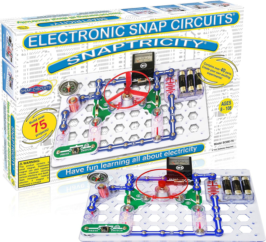 Elenco Snap Circuits Snaptricity Electronics Kit SCBE-75