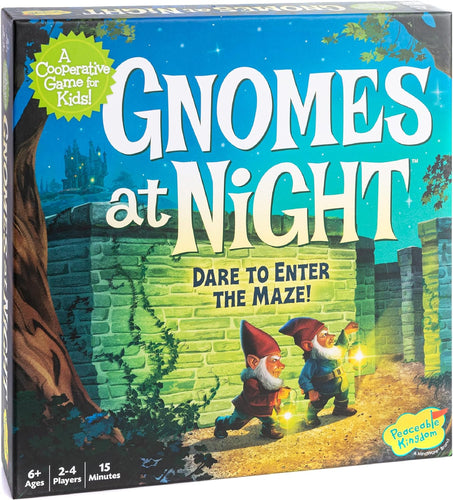 Peaceable Kingdom - Gnomes at Night - Cooperative Strategy Board Game for Kids