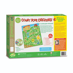 Peaceable Kingdom - Count Your Chickens - Cooperative Counting Board Game for Kids