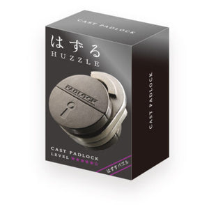Hanayama - Brain Teasers - Huzzle - Cast Padlock Puzzle Game - Difficulty Level 5 of 6