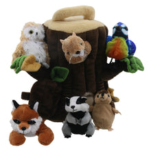Load image into Gallery viewer, The Puppet Company Tree House Hide-Aways - Finger Puppets