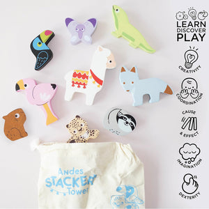 Le Toy Van Andes Stacking Tower & Bag