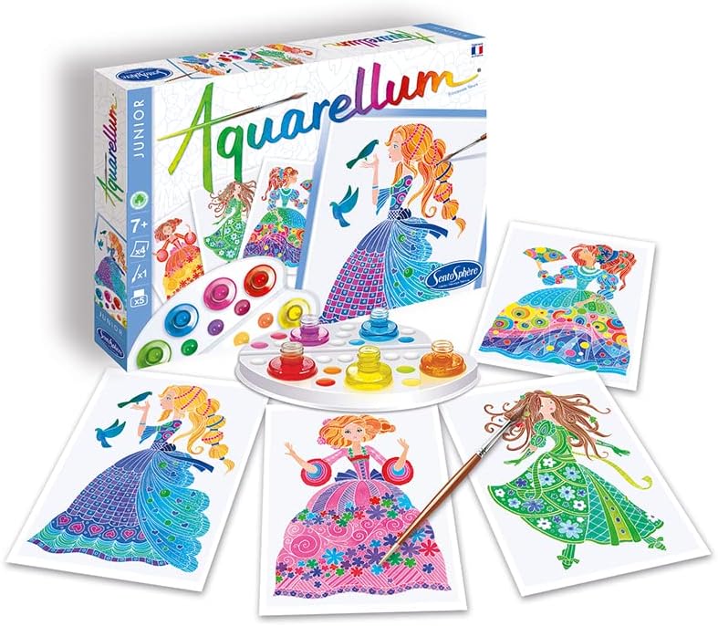 SentoSphere Aquarellum - Junior - Flower Princesses - Arts &  Crafts Painting Set - Medium