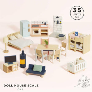 Le Toy Van - Dolls Houses - Complete Furniture Set