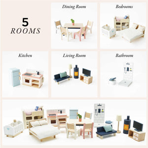 Le Toy Van - Dolls Houses - Complete Furniture Set