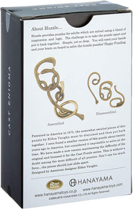 Hanayama - Brain Teasers - Huzzle - Cast Enigma Puzzle Game - Difficulty Level 6 of 6