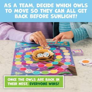 Peaceable Kingdom - Hoot Owl Hoot! - Cooperative Matching Board Game for Kids