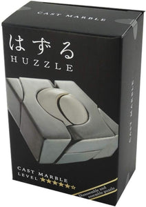 Hanayama - Brain Teasers - Huzzle - Cast Marble Puzzle Game - Difficulty Level 5 of 6