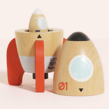 Load image into Gallery viewer, Le Toy Van - Toy Vehicles - Space Rocket Duo - Large &amp; Mini Rockets