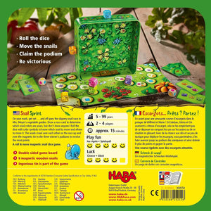 Haba - Board Games for Children - Snail Sprint - Magnetic Pieces