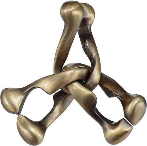Hanayama - Brain Teasers - Huzzle - Cast Trinity Puzzle Game - Difficulty Level 6 of 6
