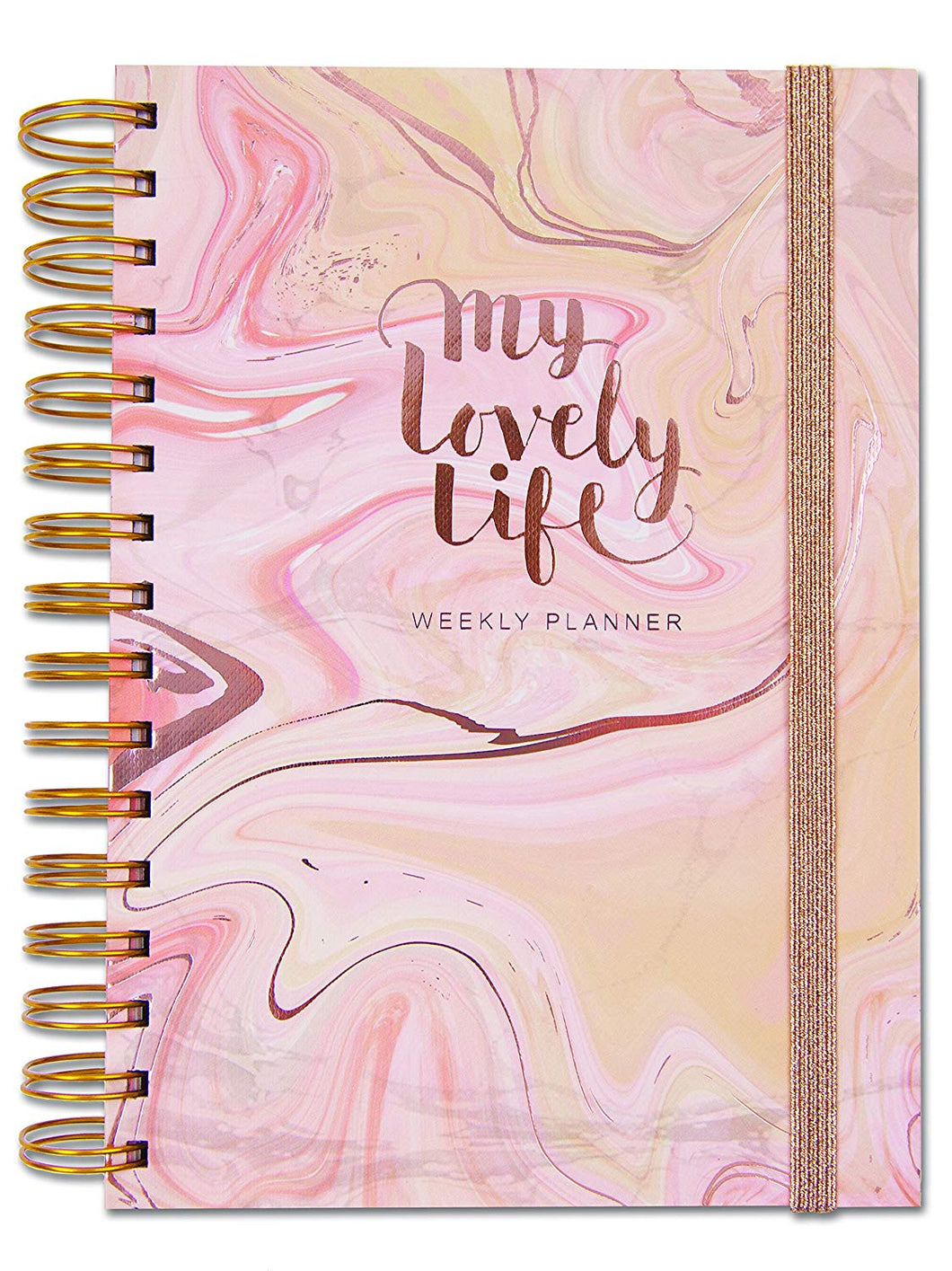 Rachel Ellen Designs Personal Organiser - My Lovely Life - A5 Undated Weekly Planner with to Do, Lists, Notes, Stickers, Pockets