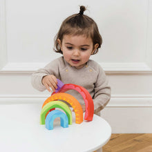 Load image into Gallery viewer, Le Toy Van Rainbow Tunnel Stacking Toy