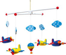 Load image into Gallery viewer, Legler Small Foot Aeroplane and Balloon Cot Mobile