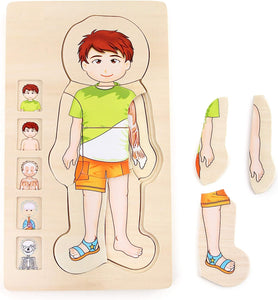 Boy's Human Body Anatomy Layer Puzzle