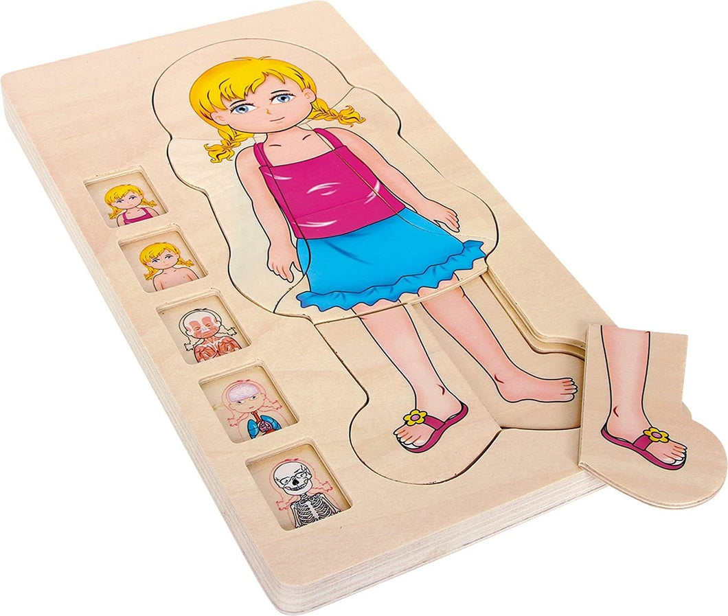 Girl's Human Body Anatomy Layer Puzzle