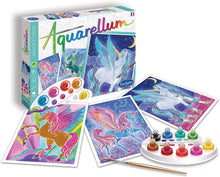 Load image into Gallery viewer, SentoSphere Aquarellum - Pegasus - Painting by Numbers Set - Large