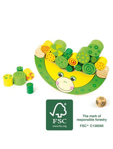 Small Foot Balancing Stacking Frog Game