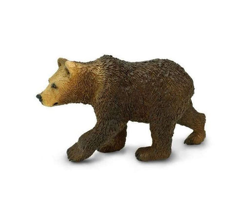 Safari Ltd - Animal Toy Figures - Grizzly Bear Cub Miniature