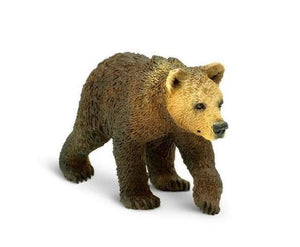 Safari Ltd - Animal Toy Figures - Grizzly Bear Cub Miniature