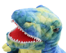 Load image into Gallery viewer, The Puppet Company - Baby Dinos - Blue T-Rex Hand Puppet