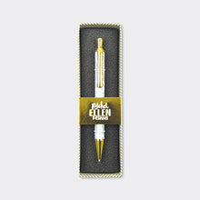 Load image into Gallery viewer, Rachel Ellen Lustre Grey Floral Boxed Pen