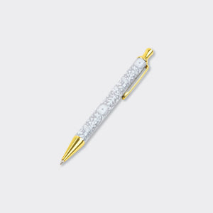 Rachel Ellen Lustre Grey Floral Boxed Pen