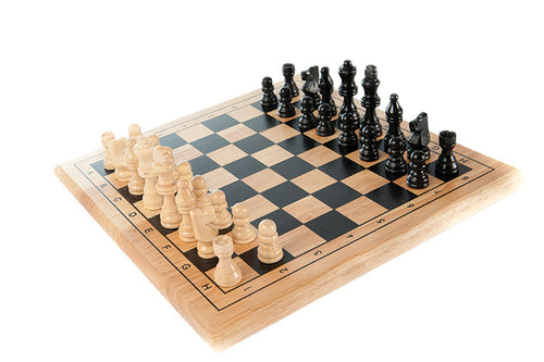 Gamez Galore - Traditional Chess Set- Wooden Game Board & Pieces