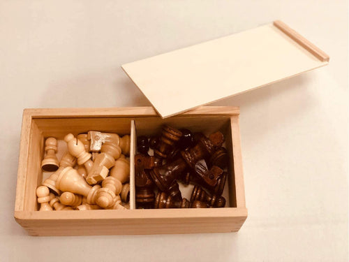 Gamez Galore Wooden Chess Pieces Set In a Box