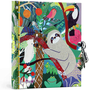 eeBoo - Lock & Key Diary for Kids - Secret Sloth Journal