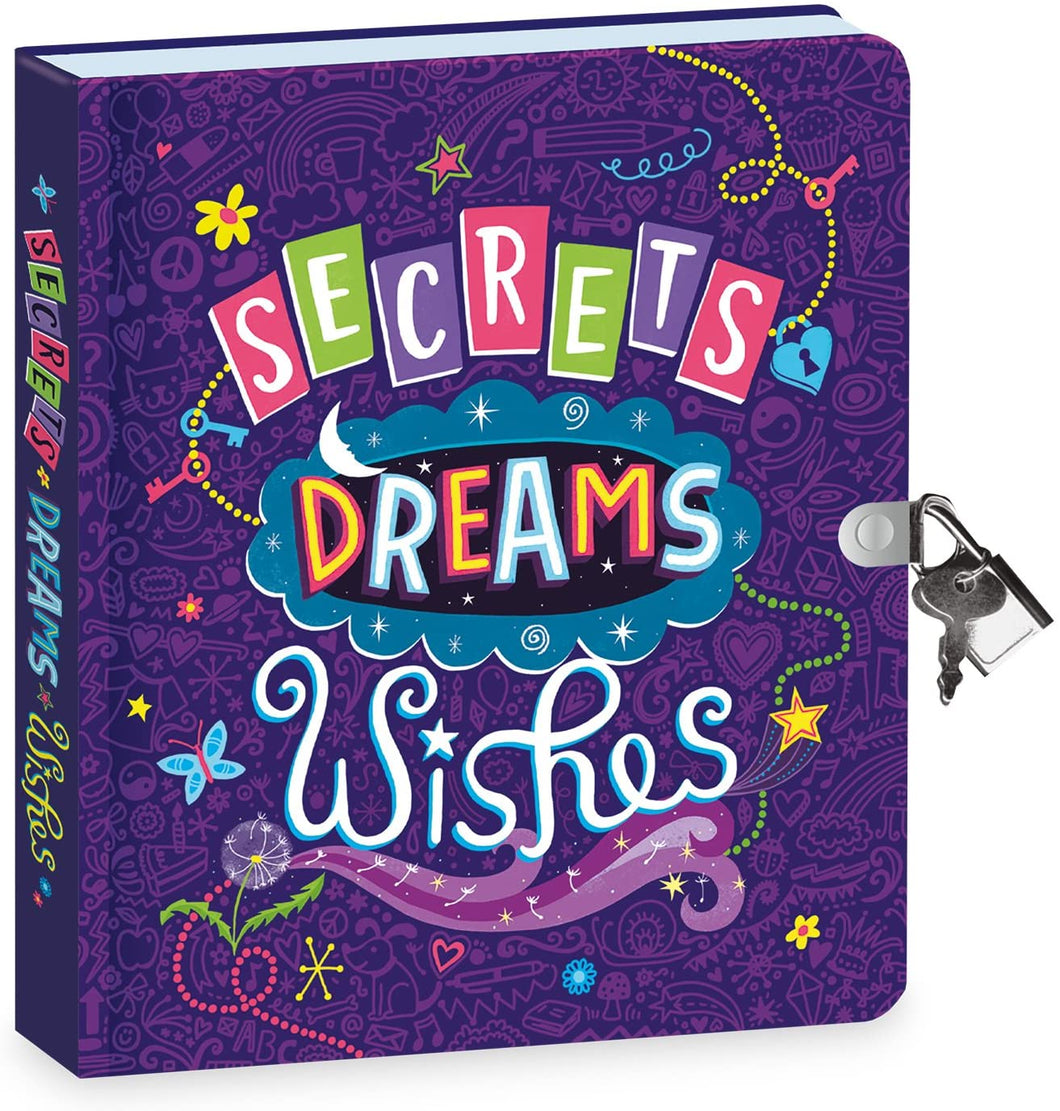 Peaceable Kingdom Secrets Dreams Wishes Lock & Key Diary