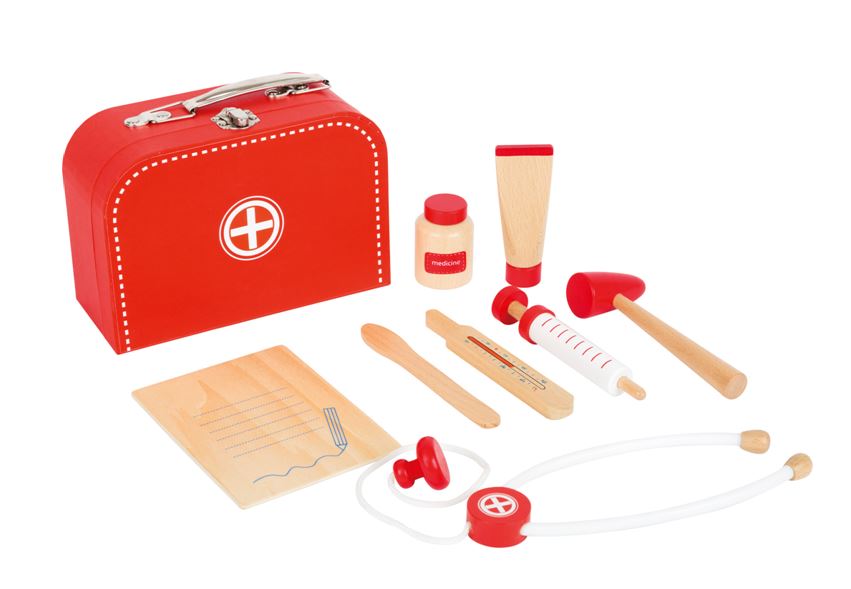 Legler Small Foot - Pretend Play - Wooden Doctor's Medical Kit